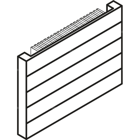 Grzejnik płytowy typ 11 KERMI V-HHV QN3263(R), z osłoną wym. 560 x 4200 mm, kolor biały, moc 3263 W