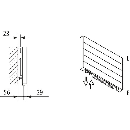 Grzejnik płytowy typ 11 KERMI HHN wym. 560 x 600 mm, kolor biały, moc 466 W