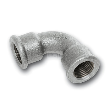 Łuk 90' SANHA 2A#, żeliwo (ocynk), 1 1/2'' (GW)