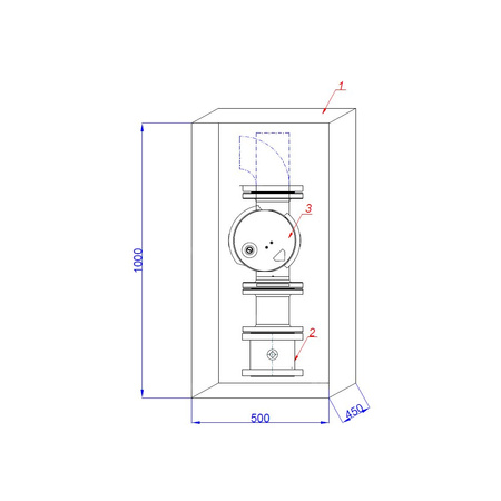 Punkt odcinający DN65