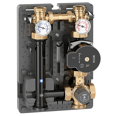 Grupa pompowa z termostatycznym zaworem mieszającym (25'-50') 1" GW. Pompa EVOSTA2 70/130