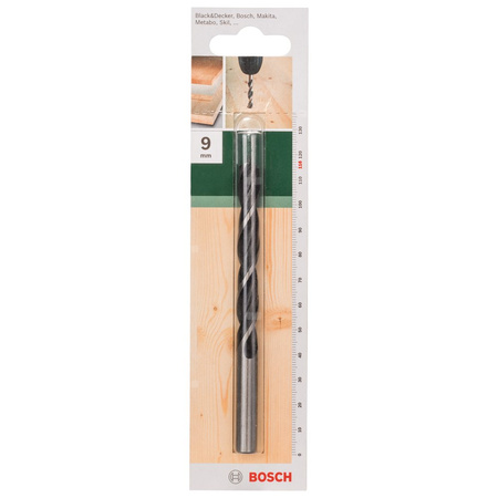 Wiertła spiralne do drewna D = 9,0 mm, L = 116 mm