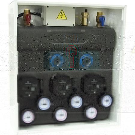 Grupa pompowa AFRISO PrimoBox AZB 555 GZ x GW 3/4'' x 3/4'', z izolacją, z siłownikiem arm 141