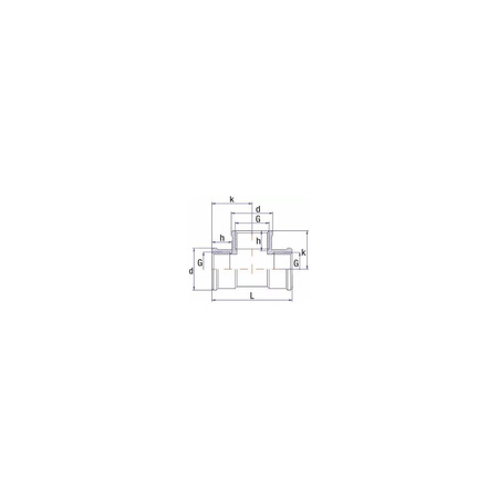 Trójnik UNIPAK mosiądz 1/2'' GW