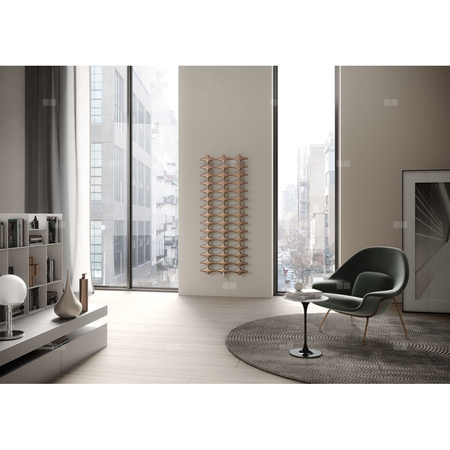 Grzejnik drabinkowy KERMI Ideos-V BH, wym. 1508 x 758 mm, kolor srebrny, moc 772W