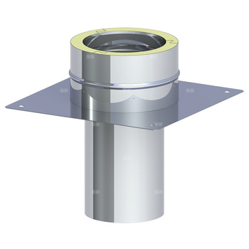 Płyta fundamentowa dla podwyższenia komina fi180mmmax. wysokość od podstawy 1,5m max. wysokość od podstawy 1,5m