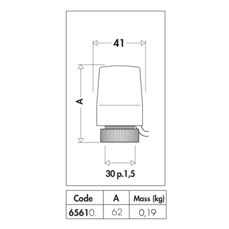 Siłownik termoelektryczny 230 V