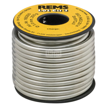 REMS Lot Cu 3, Lut miękki fi 3 mm na szpuli 250 g