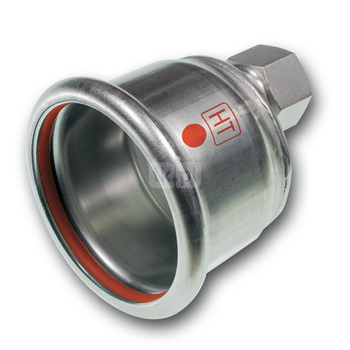 Zaślepka stal nierdzewna SANHA NiroTherm Industry fi 76.1 mm, z odpowietrznikiem