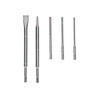 5-częściowy SDS plus-5X i zestaw dłut 5pcs SDS plus-5X and chisel set: 6/8/10x100x160, pointed/flat chisel 250mm