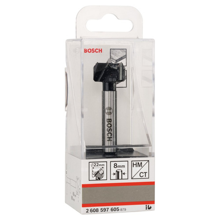 Wiertło środkowiec, z węglikami spiekanymi 22x90