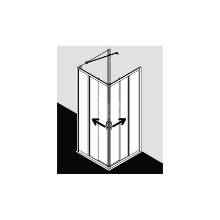 Kermi Wejście naroż Liga E3L 0900x 1850 875-900 SIHG ESG Clean