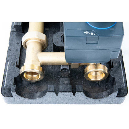 Grupa pompowa AFRISO PrimoTherm 180-2 DN 25 WP 3-WM-SM Vario GZ x GW 1 1/2'' x 1'', z zaworem mieszającym, z izolacją, z pompą obiegową Wilo Para SC 25/6, z siłownikiem arm 343 proclick