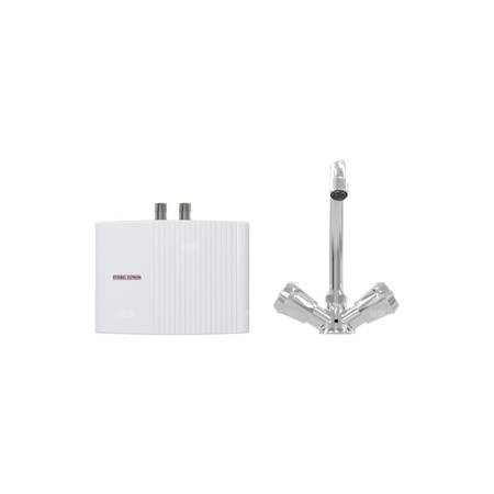 EIL 3 Trend + UT Mini przepł. bezciśnieniowy hydraulicznie sterowany ogrzewacz wody z ścienną armaturą. Montaż nad umywalką, 3,5 kW. Prąd znamionowy 15,2 A