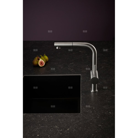 DUERO EDGE INOX bateria kuchenna z wyciąganą wylewką