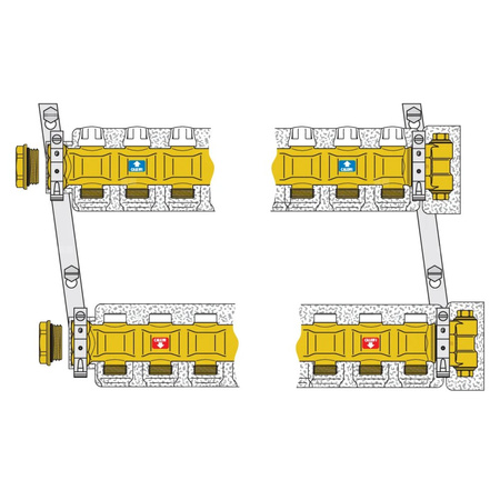 Zespół rozdzielaczy 1 1/4" x 4 3/4" GZ