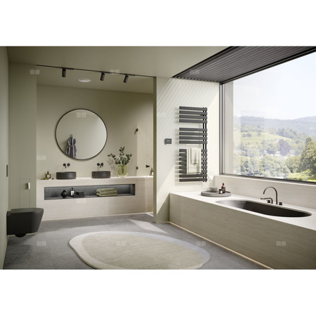 Grzejnik G.ła.Kermi®Credo®Half®flat-E,1400x450x37, max.P600,RAL9016,FKS biały,prawy,EU,SKI