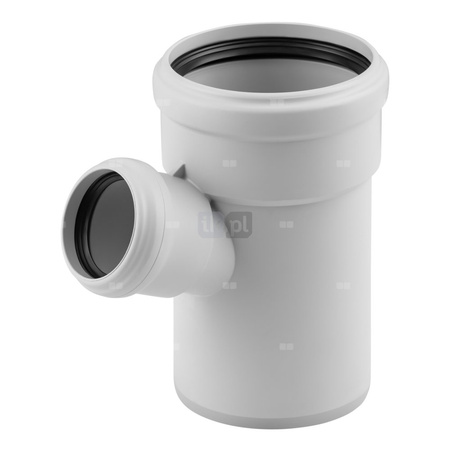 Trójnik MAGNAPLAST SKOLAN safe dBEA 67' PP DN 110 x DN 56 x DN 110 (ww x ww x wz), kolor biały