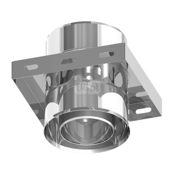 Płyta fundamentowa pośrednia z przejściem TWIN na DWECO 2.0 i zasysem powietrza JEREMIAS 205-DWETN1516 stal nierdzewna fi 80 mm