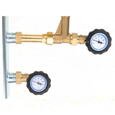 Grupa pompowa AFRISO BPS 901 AP GZ x GW 1'' x 3/4'', z zaworem termostatycznym, z pompą obiegową AFRISO APH 160 15-7/130 mm