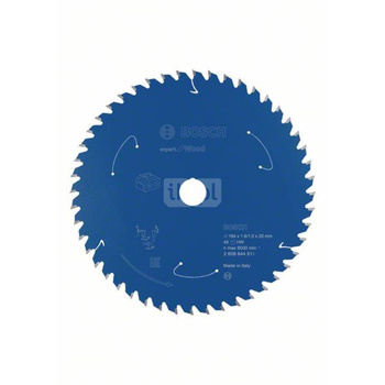 Ostrze do piły tarczowej bezprzewodowej Expert for Wood 184 x 1,6 / 1 x 20 T48