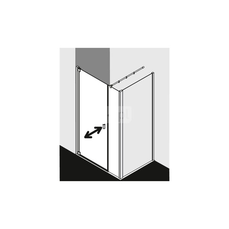 Kermi Drzwi wah. RAYA 1OL 1300x 2000 1268-1308 SIMG SR Opaco Clean