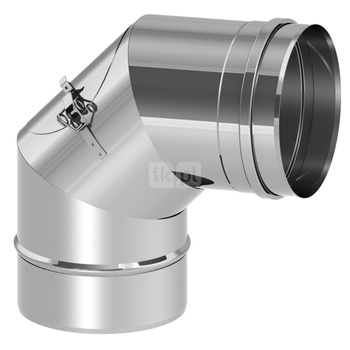 Kolano sztywne 87st. fi200mm z wyczystką