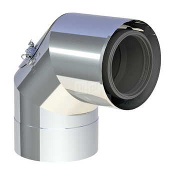 Kolano 87st. z wyczystką DN100/150 wysoki połysk