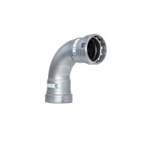 Łuk 90' SANHA Heavy Steel Press, stal (cynk/nikiel), 1'' (zw x zw)