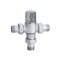 Zawór mieszający regulowany pokrętłem, z zaworami zwrotnymi i filtrami 1" 45÷65 st. C