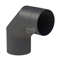 Kolano 90st. fi250mm kolor czarny