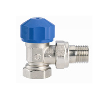 Zawór grzejnikowy QIK prosty, połączenie 1/2'' (chrom)