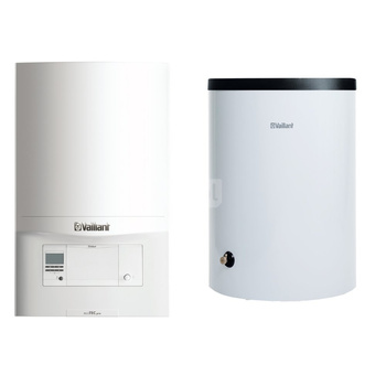 Pakiet - Kocioł gazowy jednofunkcyjny VAILLANT ecoTEC pro VC 186/5-3 kondensacyjny wiszący 5.7 - 20 kW + Czujnik c.w.u. + Zasobnik c.w.uVIH R 150/6B