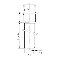 Rura kanalizacyjna zewnętrzna pvc-u MAGNAPLAST KGEL 160 x 3000 x 4.7 z kielichem wydłużonym lita pomarańczowa, klasa C - SN 8