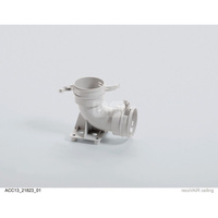 Kolanko 90 st. z cokołem mocującym, fi75/62 mm z uszczelkami