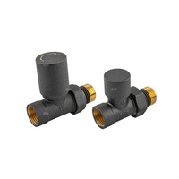 Zestaw grzejnikowy, prosty, komfort pro, grafitowy