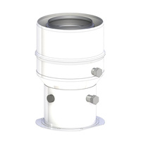 Złączka kotła Termet Econcondens Crystal 50kW fi80/125mm z króćcami pomiarowymi i uszczelkami