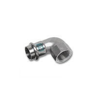 Kolano 90' SANHA NiroSan SF, stal nierdzewna, 28 mm x 1'' (zw x GW)