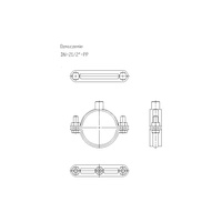 Obejma mocująca masywna NICZUK 73-76 mm 21/2