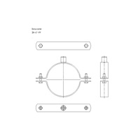 Obejma mocująca masywna NICZUK DN 167-173 mm 6