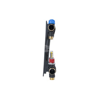 Rozdzielacz do ogrzewania podłogowego AFRISO ProCalida EF1 K 8-obieg. poliamid GZ 1'' x euroconus 3/4'' + przepływomierz + zawór napełn/spust