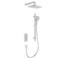 Zestaw natryskowy Malaga, termostatyczny, podtynkowy z drążkiem przesuwnym, chrom