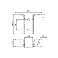 Kształtka MX3D profilu szer. 41mm XPMX3DMF