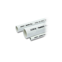 Rura PE-RT I/AL/PEHD-Xc SANHA MultiFit Flex 32 mm x 3 mm kolor biały - sztanga 5 m wielowarstwowa gładka