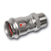 Nypel SANHA NiroTherm Industry, stal nierdzewna, 54 mm x 2'' (zw x GZ)