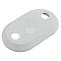 Rozeta podwójna FERRO do rury 28 mm, mosiądz, kolor: biały