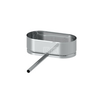 Miska na kondensat z rurką odpływową JEREMIAS OV/EW0801S stal nierdzewna fi 120x195 mm