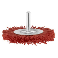 Bosch Szczotki tarczowe do wiertarek drut nylonowy z korundowym materiałem ściernym K80 75 mm fi 75 mm Drut nylonowy fi trzonka 6 mm