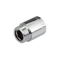 Przedłużka PERFEXIM 502, mosiądz (chrom), 3/4'' (GW x GZ), 50 mm, PN16 bar