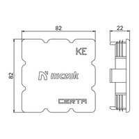Zaślepka ZP profilu KE CZPKE